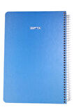 Thebook Spiralli Sert Kapaklı Defter 100 Yaprak Kareli 17 x 24 cm