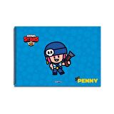 Gıpta 25 x 35 Brawl Star Spiralli Resim Defteri 15 Yp