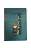 Gıpta Lazy Master Spiralli Karton Kapaklı Defter 80 Yaprak - Kareli