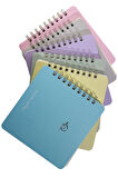 Gıpta Spiralli Sert Kapak Defter 100 Yaprak Çizgili 16 x 16 cm