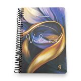 Volume Baskılı Sert Kapak Spiralli Defter 17x24 100 Yaprak