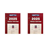 Gıpta 2025 365-GTB 10x13 Masa Takvimi Blok AJND 2 Adet