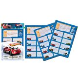 Gıpta Okul Etiketi Ders Programlı Hot Wheels 3 Lü 16x24 5410