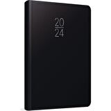 Gıpta 2024 100-ECK 14X20 cm Günlük Ajanda Siyah