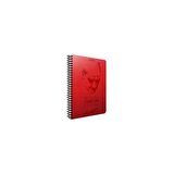 Gıpta Atatürk Spiralli Sert Kapaklı Defter 17x24-120 Yaprak Kareli