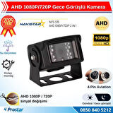 AHD 1080P/720P Büyük Gece Görüşlü 4 Pin Soketli Kamyon Tır Otobüs Kamerası