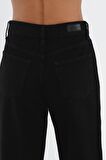 DIANA Siyah Renk Yüksel Bel Dad Straight Fit Pantolon C 4517-007