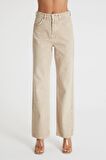 Diana Bej Rengi Yüksek Bel Dad Straight Fit Jean Pantolon C 4517-031