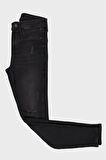 Naomi Siyah Normal Bel Yıpratmalı Skinny Fit Jean Pantolon C 4526-040