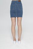 Janie Orta Mavi  Mini Jegging Etek C 4520-018
