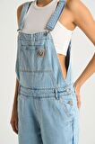 Kadın Açık Mavi Jean Salopet C 4535-019