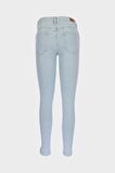 Judy Açık Mavi Yüksek Bel Patı Fermuarlı Paçası Yırtmaçlı Skinny Jean Pantolon C 4521-191