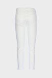 Naomi Beyaz Normal Bel Yıpratma Detaylı Paçası Kesikli Skinny Fit Jean Pantolon C 4526-056