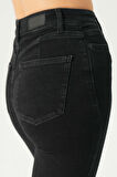 Judy Siyah Yüksek Bel Patı Fermuarlı Çift Düğmeli Push-Up Detaylı Skinny Fit Jean Pantolon C 4521-201
