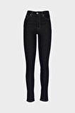 Judy Koyu Mavi Yüksek Bel Patı Fermuarlı Skinny Fit Jean Pantolon C 4521-211