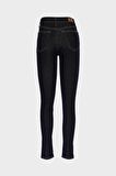 Judy Koyu Mavi Yüksek Bel Patı Fermuarlı Skinny Fit Jean Pantolon C 4521-211