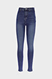 Judy Koyu Mavi Yüksek Bel Patı Fermuarlı Skinny Fit Jean Pantolon C 4521-239