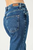 Orta Mavi Normal Bel Patı Fermuarlı Slim Fit Jean Pantolon  C 4934-014