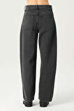 Antrasit Normal Bel Patı Fermuarlı Loose Fit Jean Pantolon C 4809-008