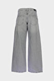 Weslie Gri Normal Bel Wideleg Patı Fermuarlı Jean Pantolon C 4530-209