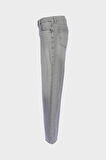 Weslie Gri Normal Bel Wideleg Patı Fermuarlı Jean Pantolon C 4530-209