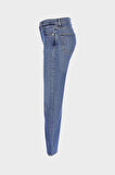Sydney Orta Mavi Yüksek Bel Slim Fit Jean Pantolon C 4529-091
