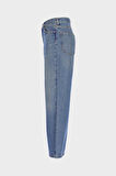 Weslie Açık Mavi Yüksek Bel Patı Fermuarlı Wideleg Jean Pantolon C 4530-221