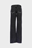 Antrasit Normal Bel Fermuarlı Slim Fit Taşlı Jean Pantolon C 4934-023