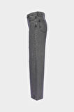 Weslie Antrasit Yüksek Bel Taş Detaylı Wideleg Jean Pantolon C 4530-225