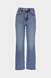 Sydney Yüksek Bel Açık Mavi Patı Fermuarlı Slim Fit Jean Pantolon C 4529-093