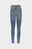 Judy Açık Mavi Yüksek Bel Patı Fermuarlı Skinny Jean Pantolon C 4521-266