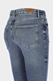Judy Açık Mavi Yüksek Bel Patı Fermuarlı Skinny Jean Pantolon C 4521-266