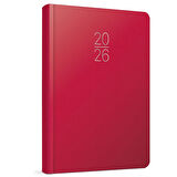 Gıpta 2026 Günlük Çizgili Ajanda 17x24 cm 107-ECK Kırmızı