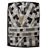 Özdilek Bornoz Kadife Şalyaka Mosaico Bej L Beden