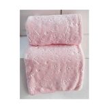 Özdilek Embos Polyester Kabartmalı 100x120 cm Bebek Battaniyesi Pembe