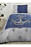 Özdilek Tek Kişilik Kapitone Dört Mevsim Set Anchor Denim