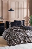 Özdilek Ouro Ranforce Çift Kişilik Lastikli Fitted Çarşaf Nevresim Takımı Siyah