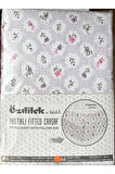 Özdilek Fitted Lastikli Çarşaf Seti Yastıklı Çarşaf %100 Pamuk Ranforce 160 x 200 Lila Pimenta
