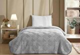 Özdilek Trendy Art Deco Tek Kişilik Battaniye Gri 155x220