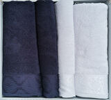 LIRIO LACİVERT-GRİ BEST SET HAMAM TAKIMI