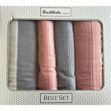 Özdilek Pure Line Best Havlu Seti Gri-Pembe