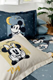 Özdilek Mickey & Minnie Mouse Day Çift Kişilik Disney Lisanslı Lastikli Çarşaf Nevresim Takımı