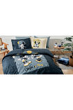 Özdilek Mickey & Minnie Mouse Day Çift Kişilik Disney Lisanslı Lastikli Çarşaf Nevresim Takımı