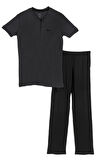 Bsm Erkek Serinleten  Düğmeli 2li Modal Pijama Takım 0753 
