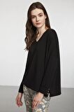 Penye Mood Pijama Takım Siyah 9112PJTK