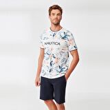 Nautica M318 Erkek Yarım Kol Şort Takım 