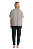 Nautica Kadın Lacivert T-Shirt 716