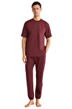 Nautica Erkek Bordo T-Shirt 808