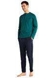 Nautica Erkek Yeşil Pijama Takım 813 