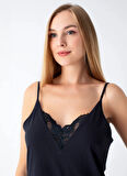 Vivis Yuvarlak Yaka Siyah Kadın Büstiyer 50VIV10802